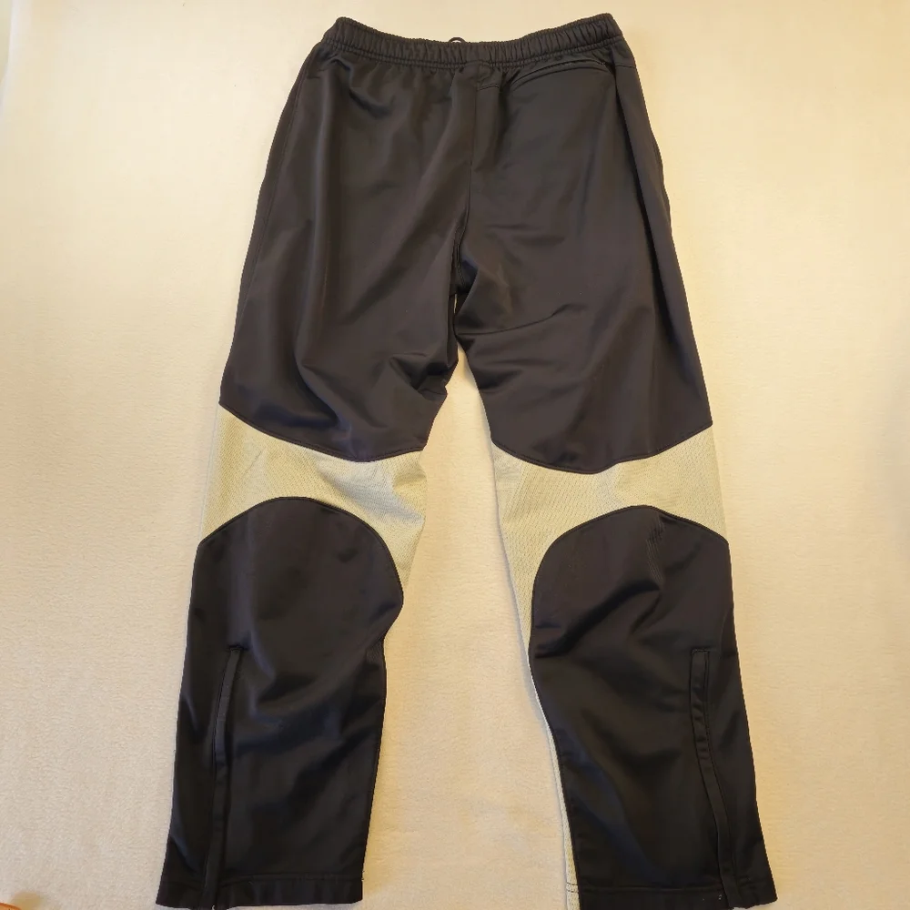 Nike Men's Black and White Athletic‎ Track  Pants Size L